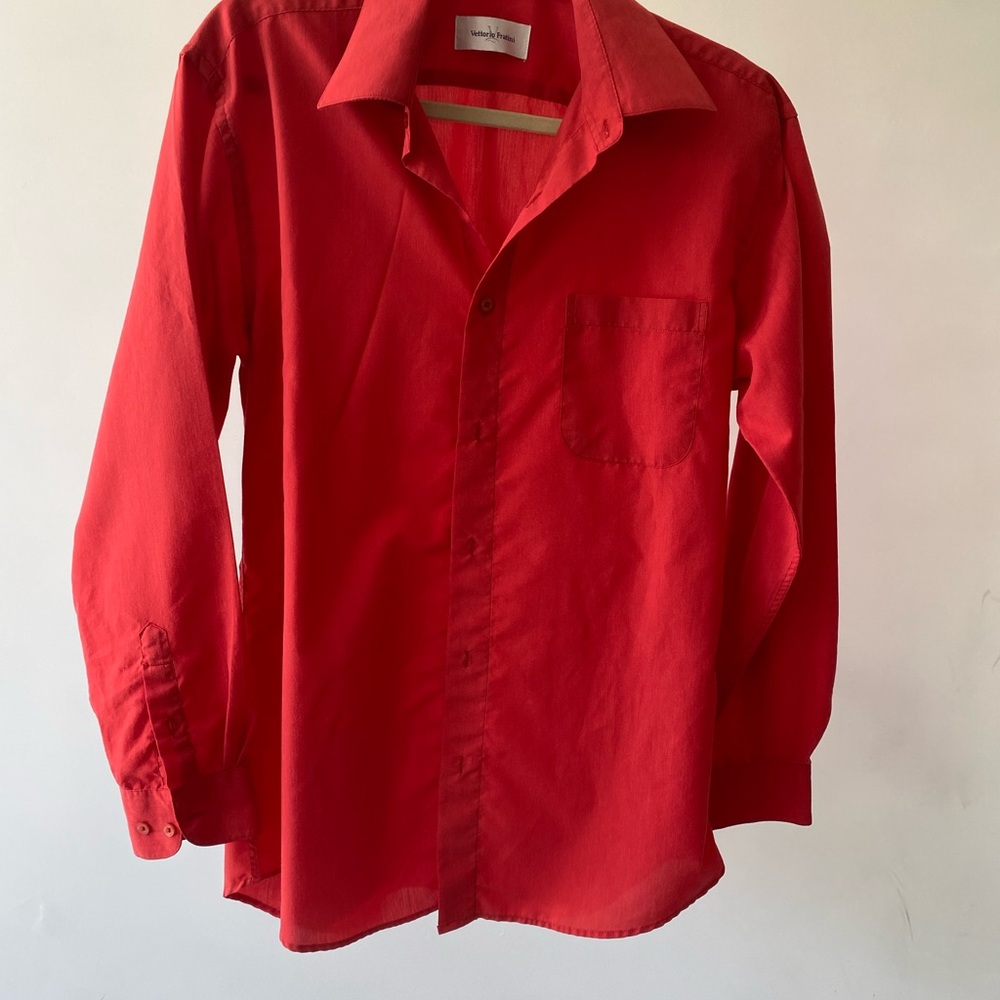 Red Men's button up Shirt